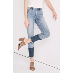 Lucky Brand Women's Size 00 24 Bridgette High Rise Skinny Jean in Oregon Raw Hem